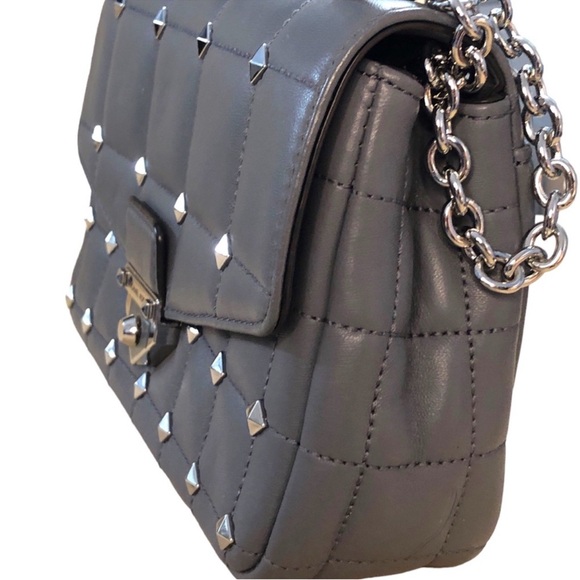 Michael Kors Soho Small Chain Leather Shoulder Bag 30T1S1SL2U - Picture 5 of 14